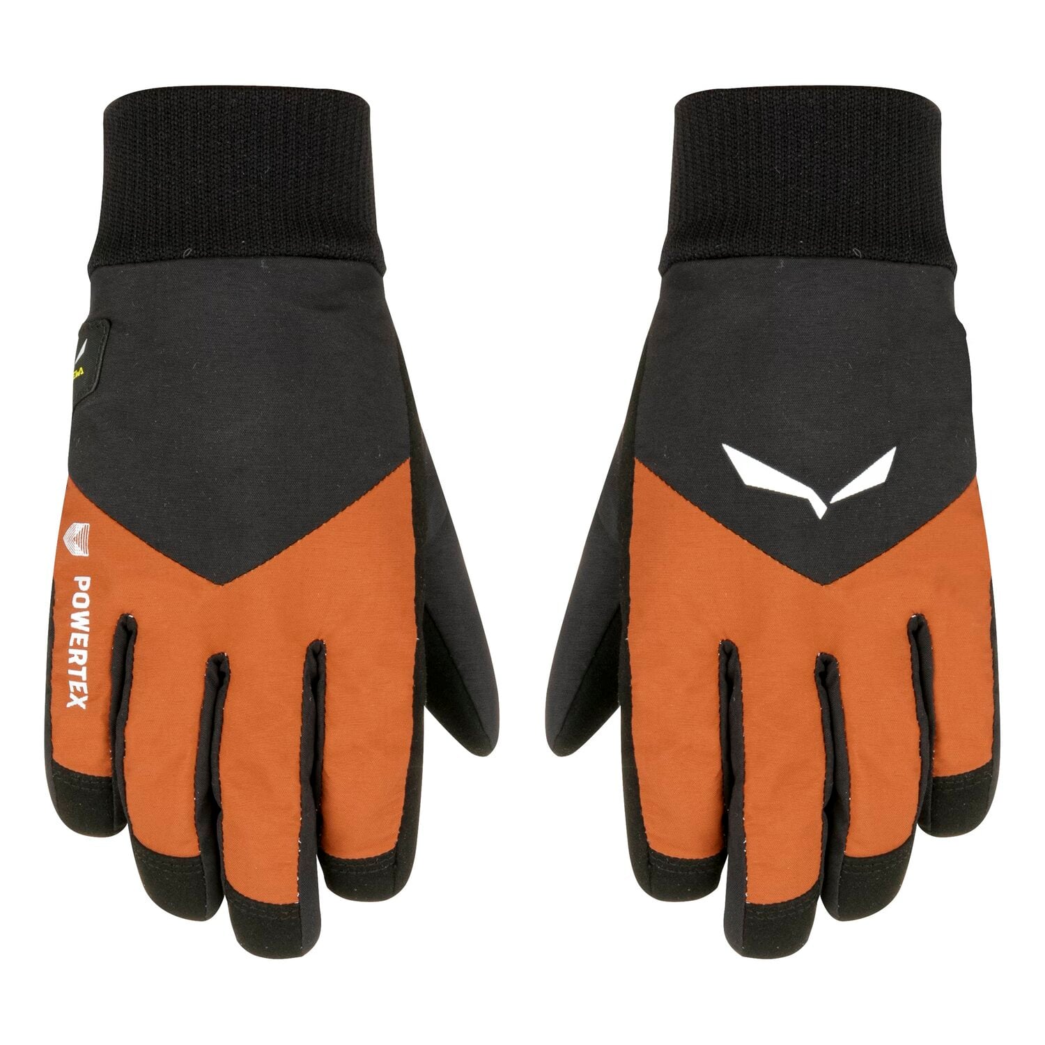 Manusi copii Salewa Powertex TirolWool Responsive FW 2023-Negru/Portocaliu-116