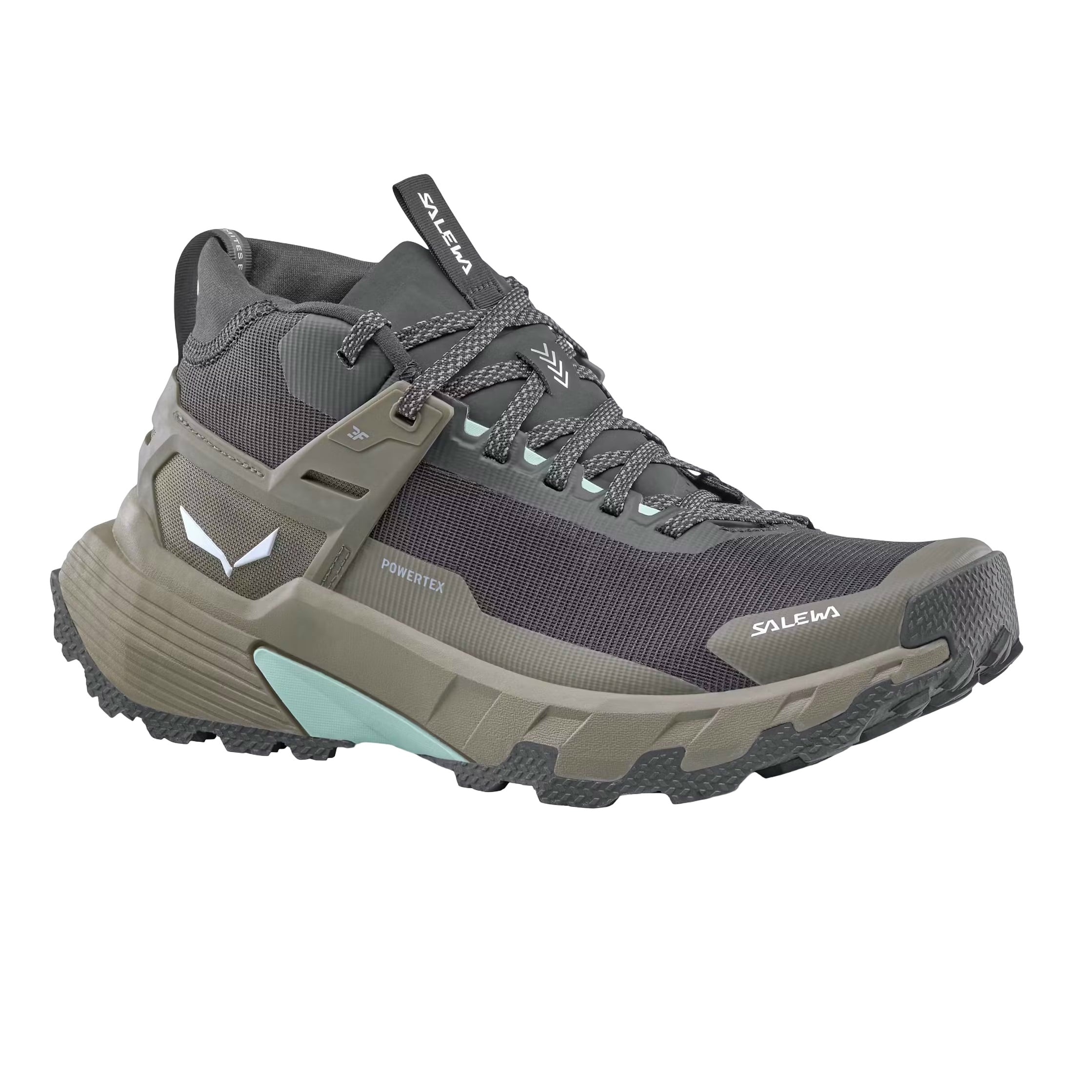 Pantofi trekking dama Salewa Pedroc 2 Mid Powertex-Negru/Kaki-36 1/2