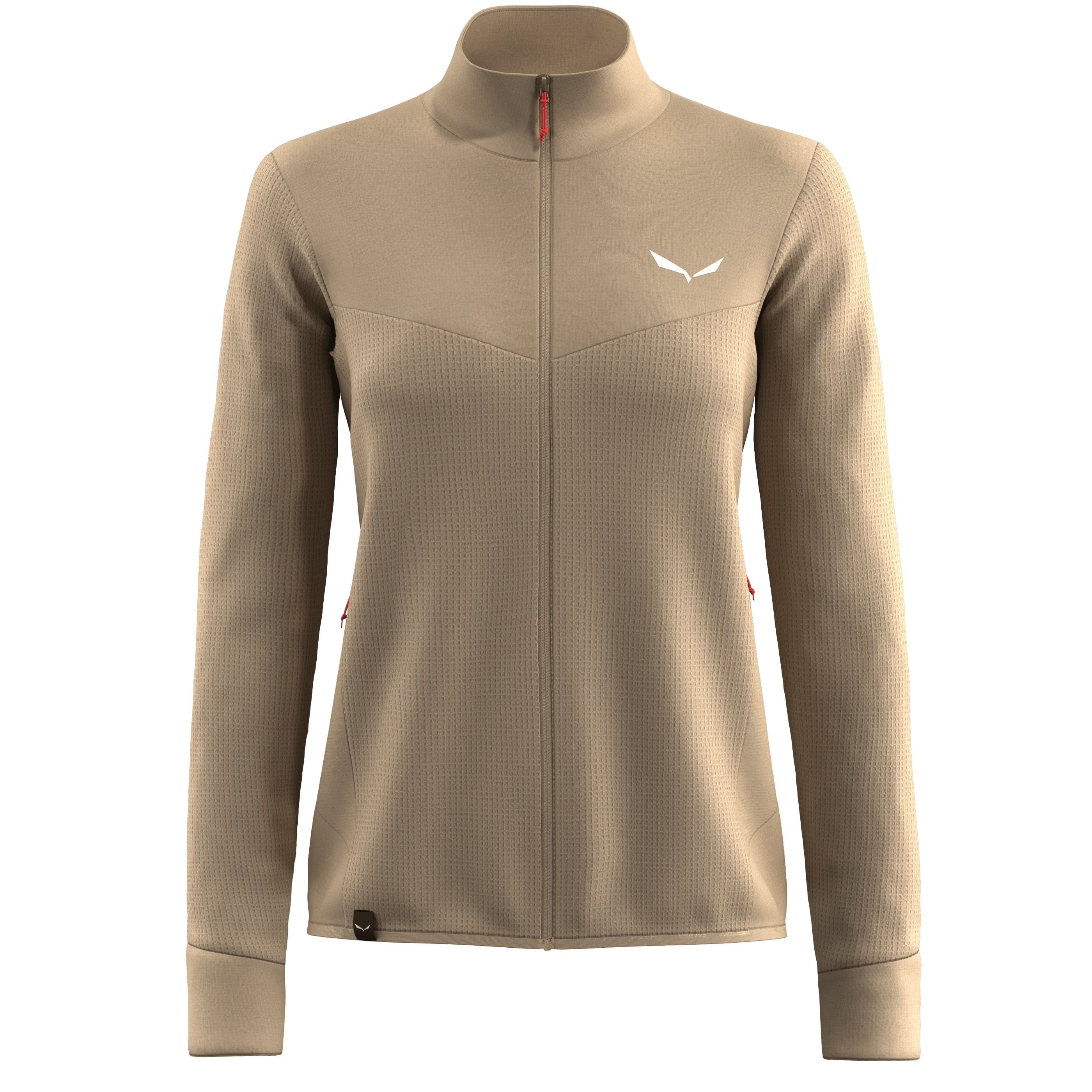 Fleece trekking dama Salewa Puez Waffle Hybrid Polarlite-Bej-40/34