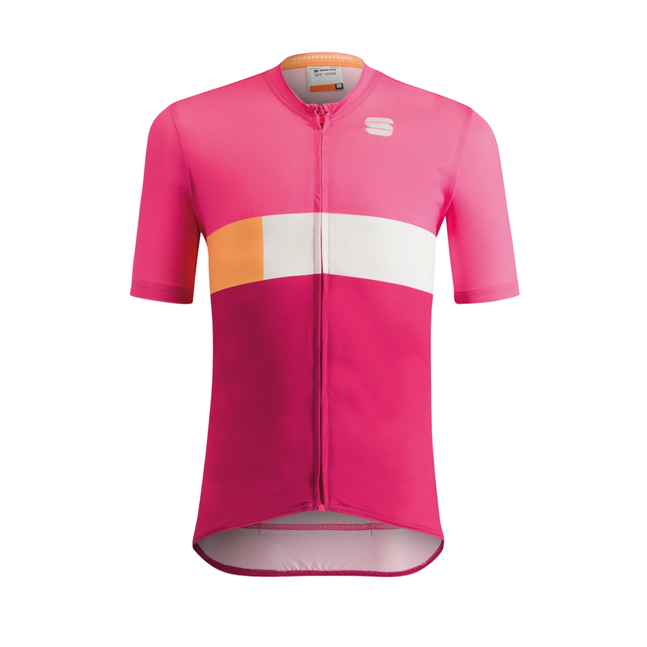 Tricou ciclism copii Sportful Snap-Roz/Alb-14 ani