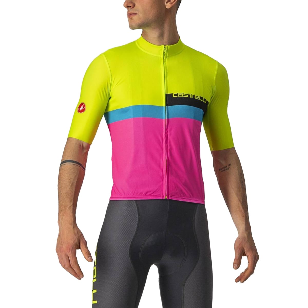 Tricou ciclism barbati Castelli A Blocco
