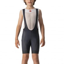 Pantaloni scurti ciclism cu bretele copii Castelli Competizione-Negru-4 ani