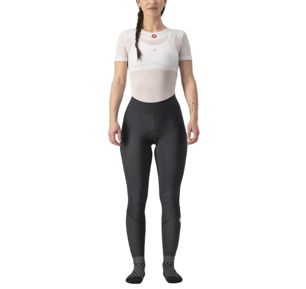 Pantaloni ciclism dama Castelli Velocissima Thermal-Negru-S