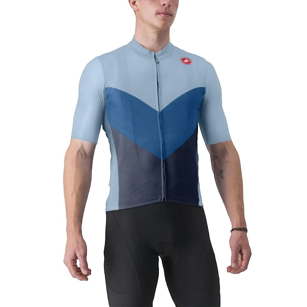 Tricou ciclism barbati Castelli Endurance Pro 2-Bleu/Albastru-XXL