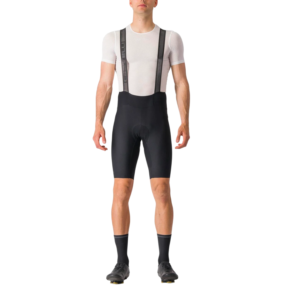 Pantaloni scurti ciclism cu bretele barbati Castelli Espresso