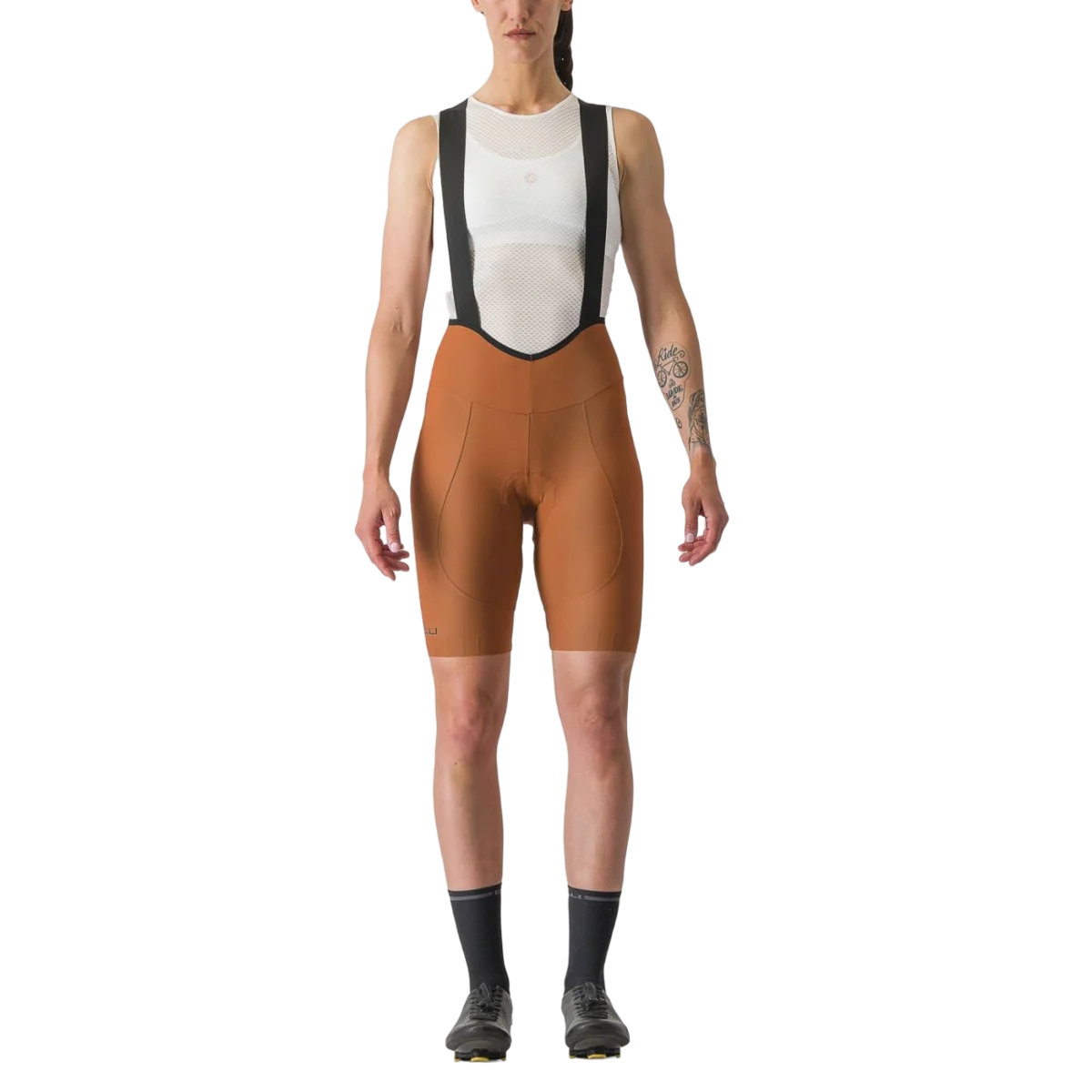 Pantaloni scurti ciclism cu bretele dama Castelli Espresso SS 2024-Maro-XS