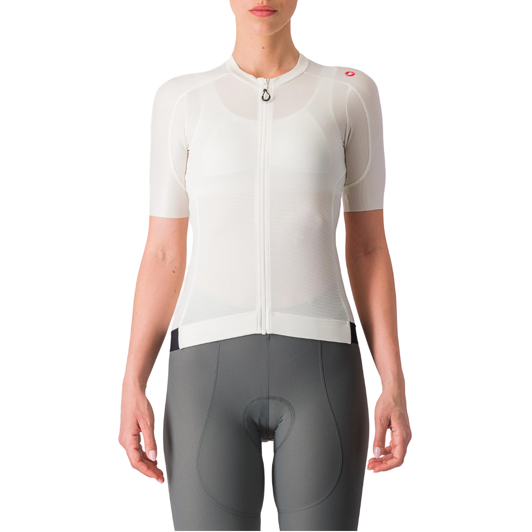 Tricou ciclism dama Castelli Espresso-Alb-M