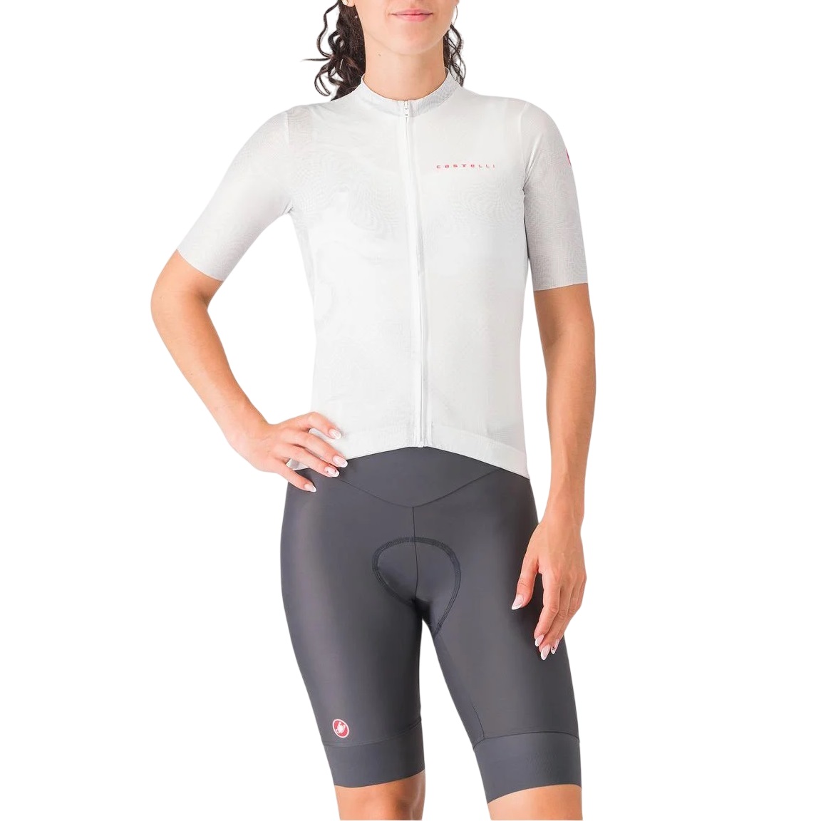 Pantaloni scurti ciclism dama Castelli Prima 2-Gri-S
