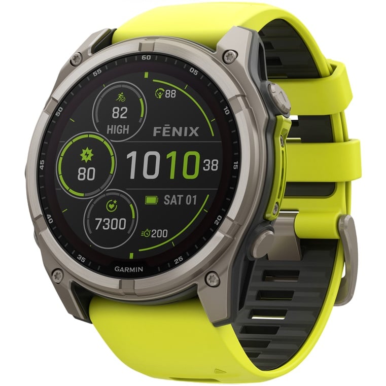 Ceas Garmin Fenix 8 SOLAR Sapphire Titanium 51mm