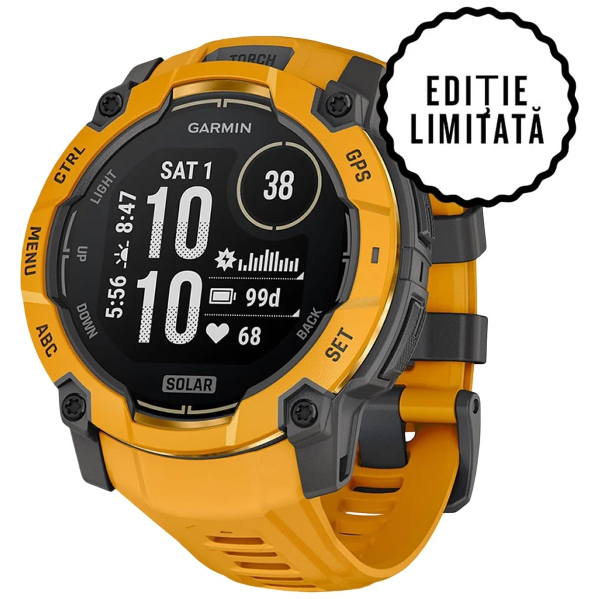 Ceas Garmin Instinct 3 – 50 mm, SOLAR - Alpine Rush Collection
