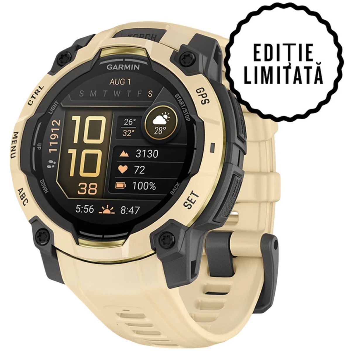 Ceas Garmin Instinct 3 – 45 mm, AMOLED - Alpine Rush Collection