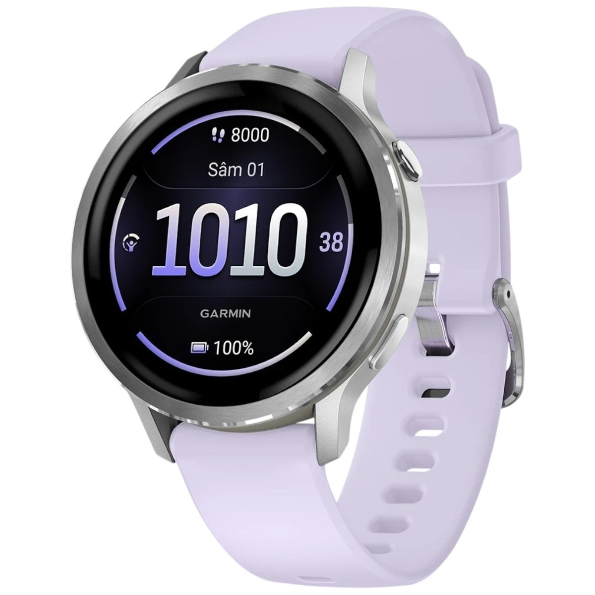 Ceas Garmin Venu 4 AMOLED - 41 mm-Argintiu