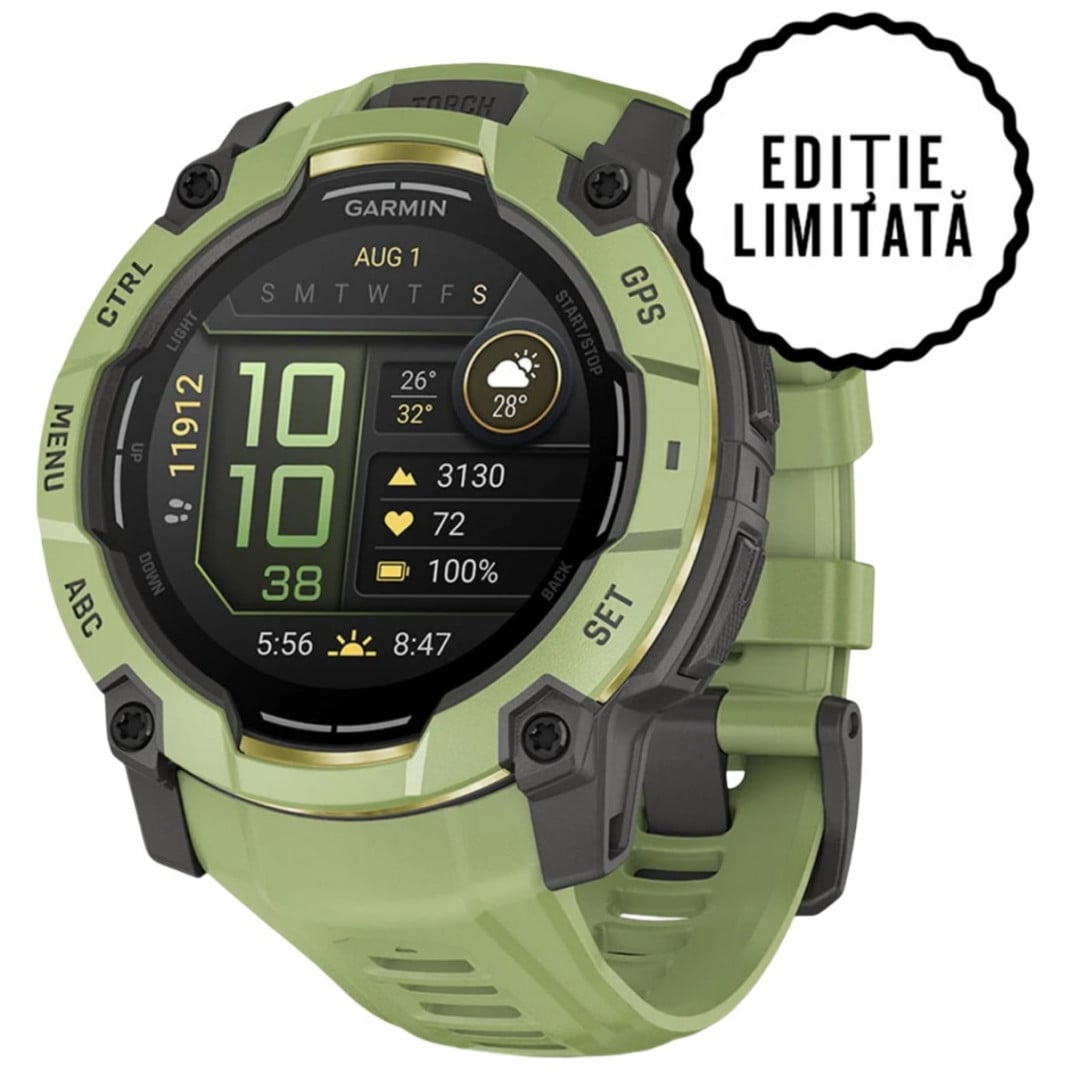 Ceas Garmin Instinct 3 – 50 mm, AMOLED - Alpine Rush Collection