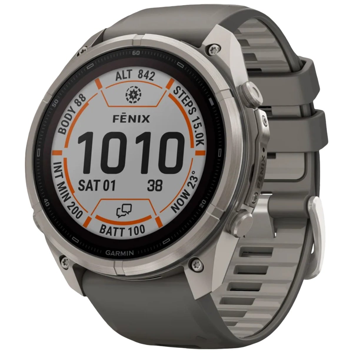 Ceas Garmin Fenix 9 PRO SOLAR inReach Titanium - 51 mm