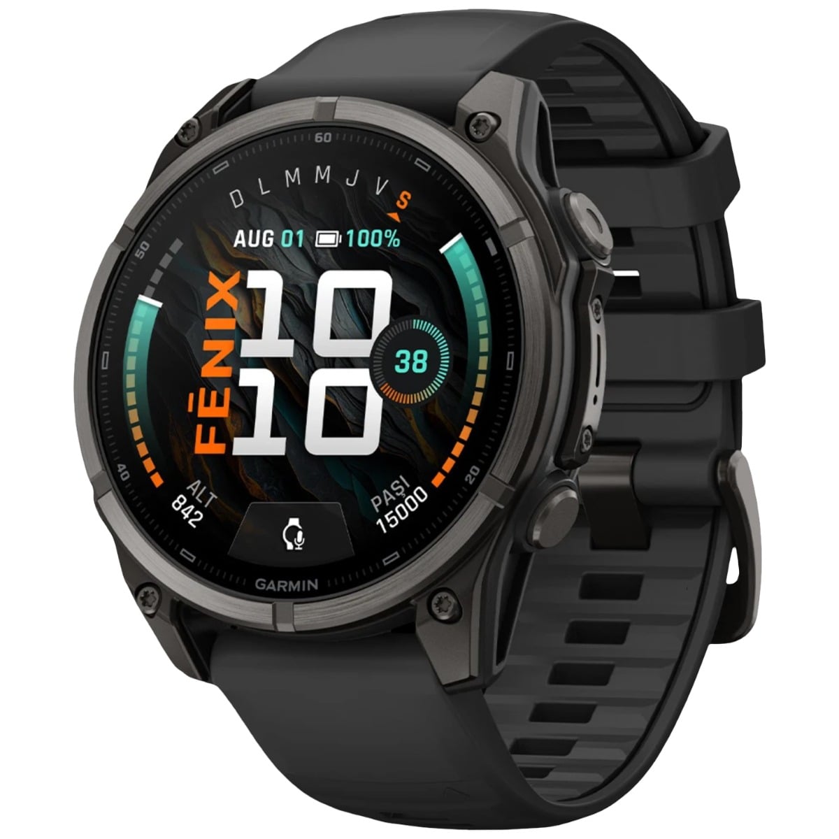 Ceas Garmin Fenix 9 AMOLED Titanium - 47 mm