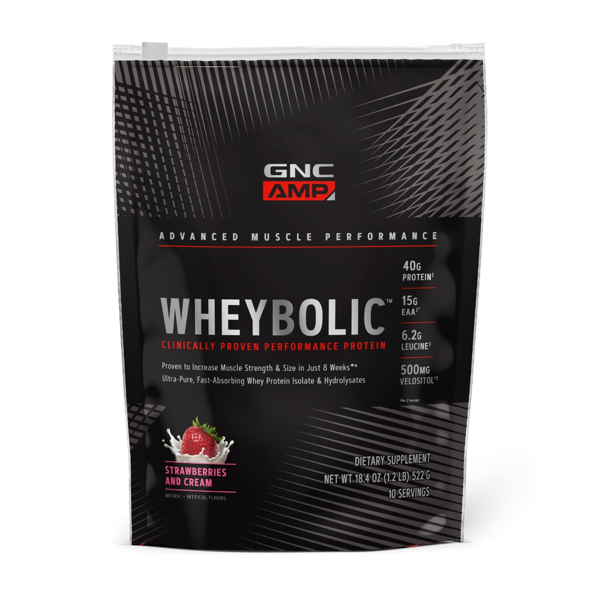 Supliment alimentar GNC AMP Wheybolic 522 g