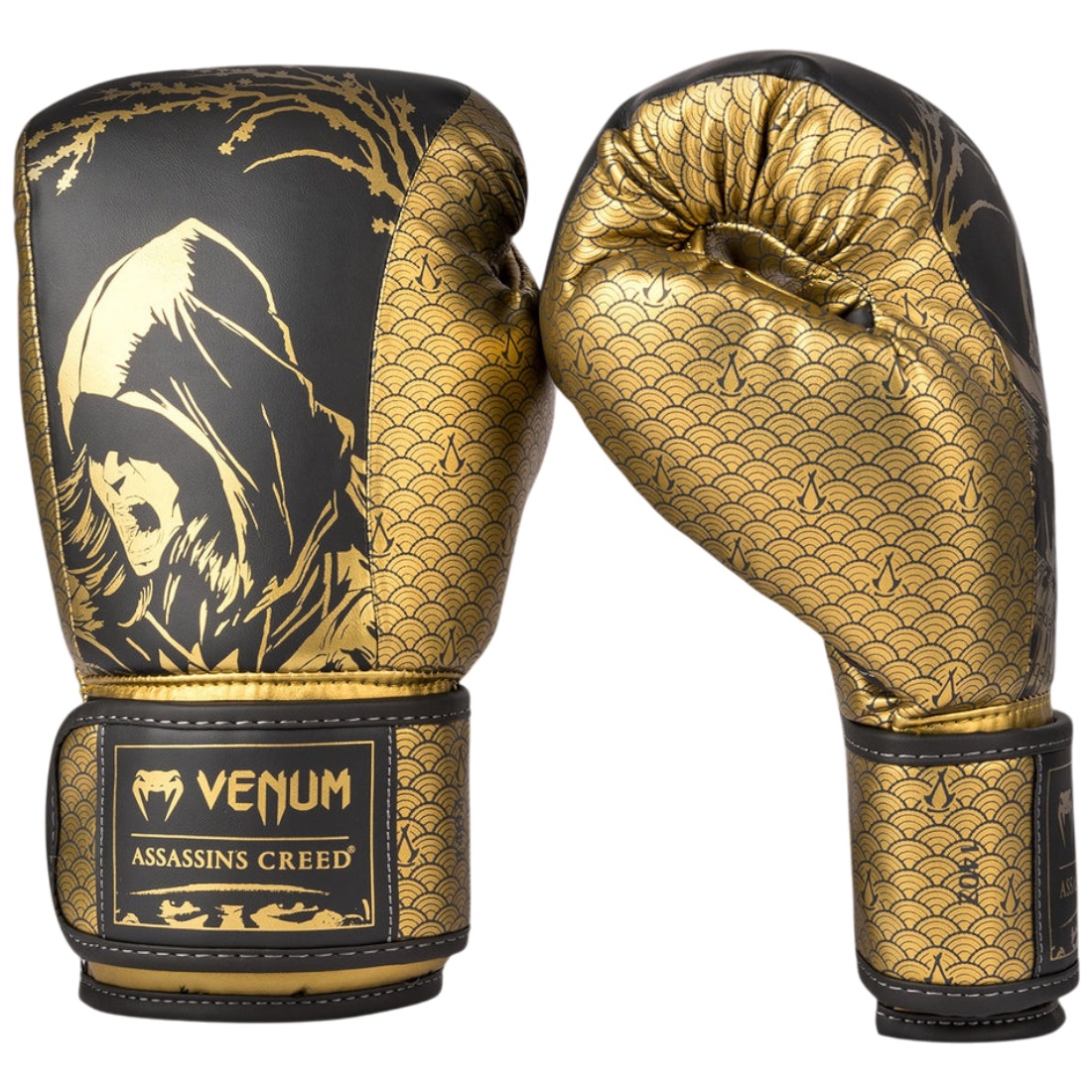 Manusi box Venum x Assassin's Creed Shadows-Maro/Auriu-12 oz