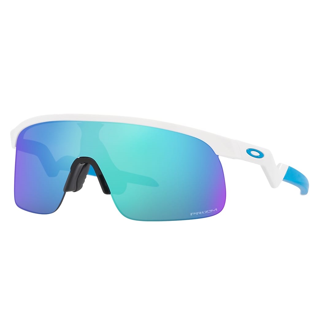 Ochelari de soare Oakley Resistor Polished White / Prizm Sapphire Youth Fit