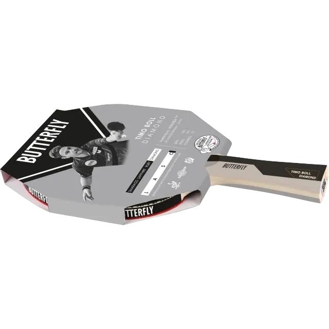 Paleta tenis de masa Butterfly Timo Boll Diamond, maner concav
