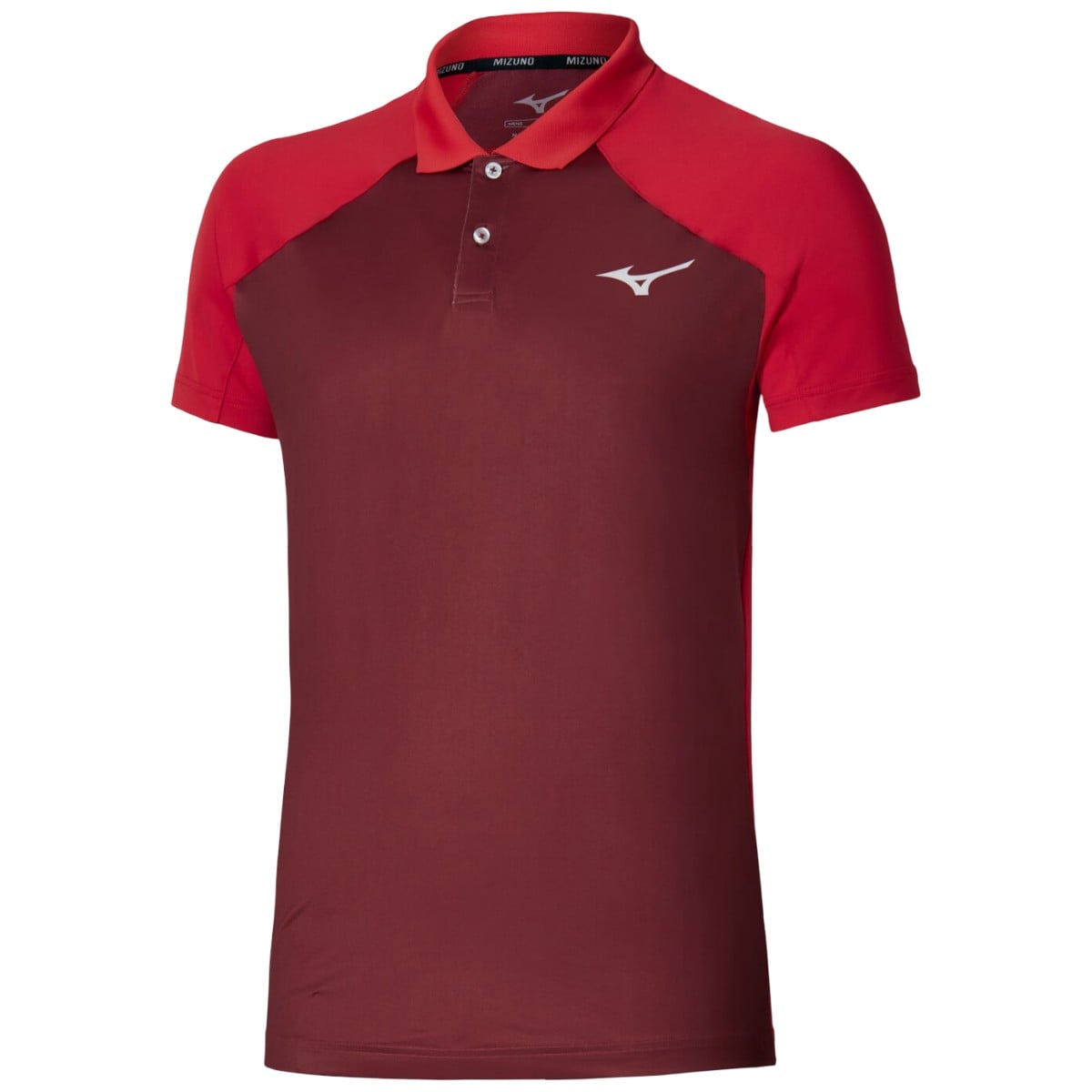 Tricou tenis barbati Mizuno Polo SS 2026-Visiniu/Rosu-M