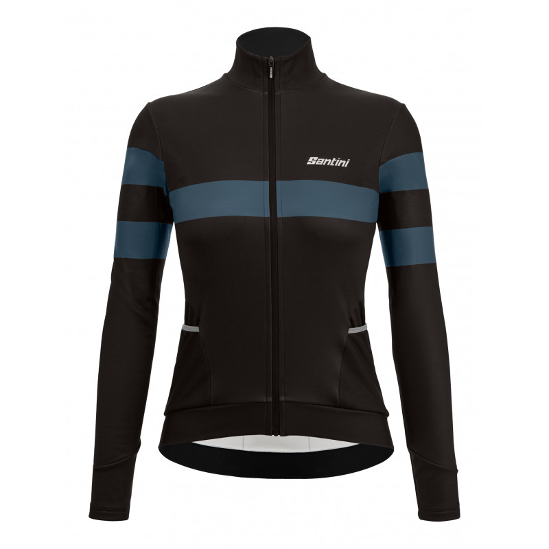 Jacheta termica ciclism dama Santini Coral Bengal FW 2022-Negru-L