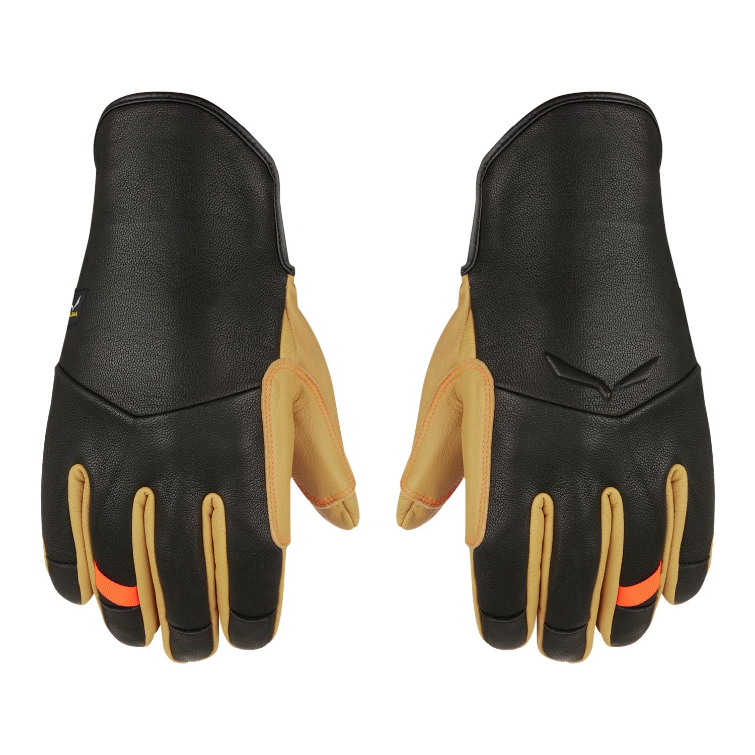 Manusi barbati Salewa Ortles Merino Leather-Negru/Galben-7/S