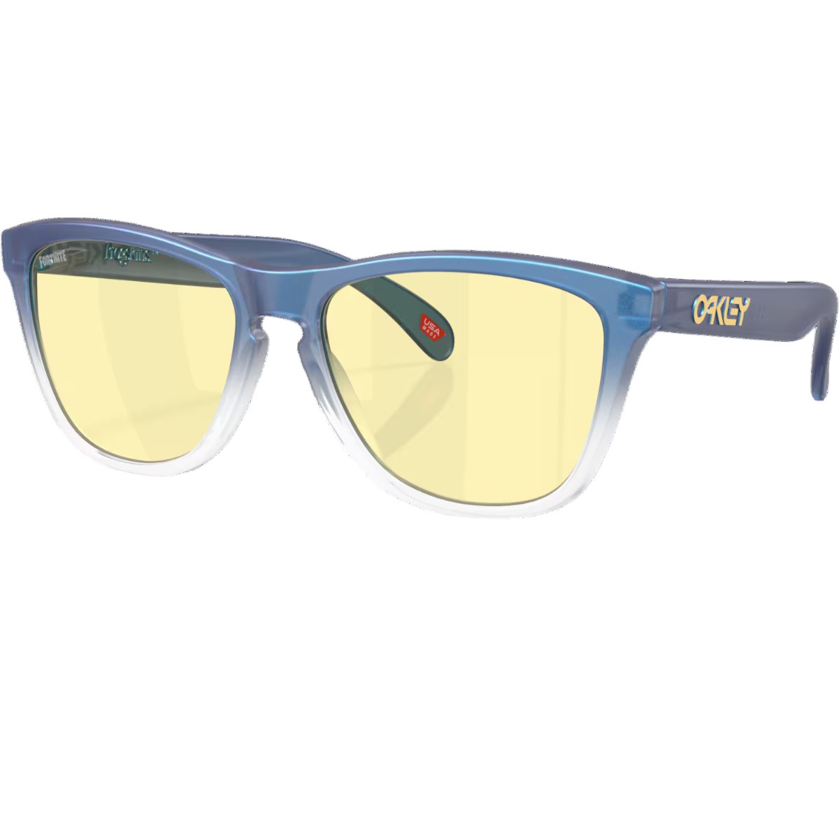 Ochelari de soare Oakley X Fortnite Frogskins Prizm Gaming 2.0 / Matte Cyan/Blue/Clear Shift Fade 