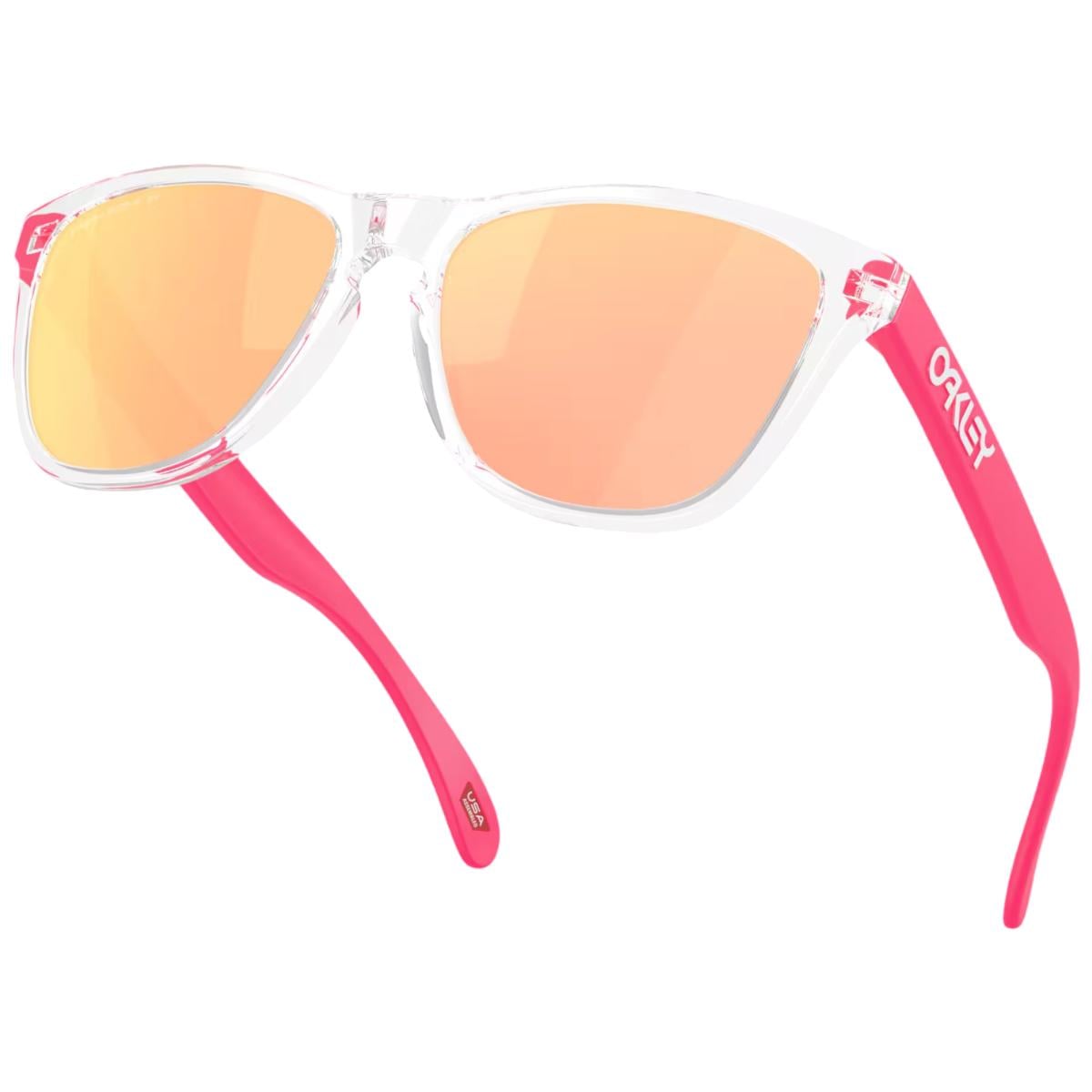 Ochelari de soare Oakley Frogskins Neon Pop Collection Prizm Rose Gold / Clear