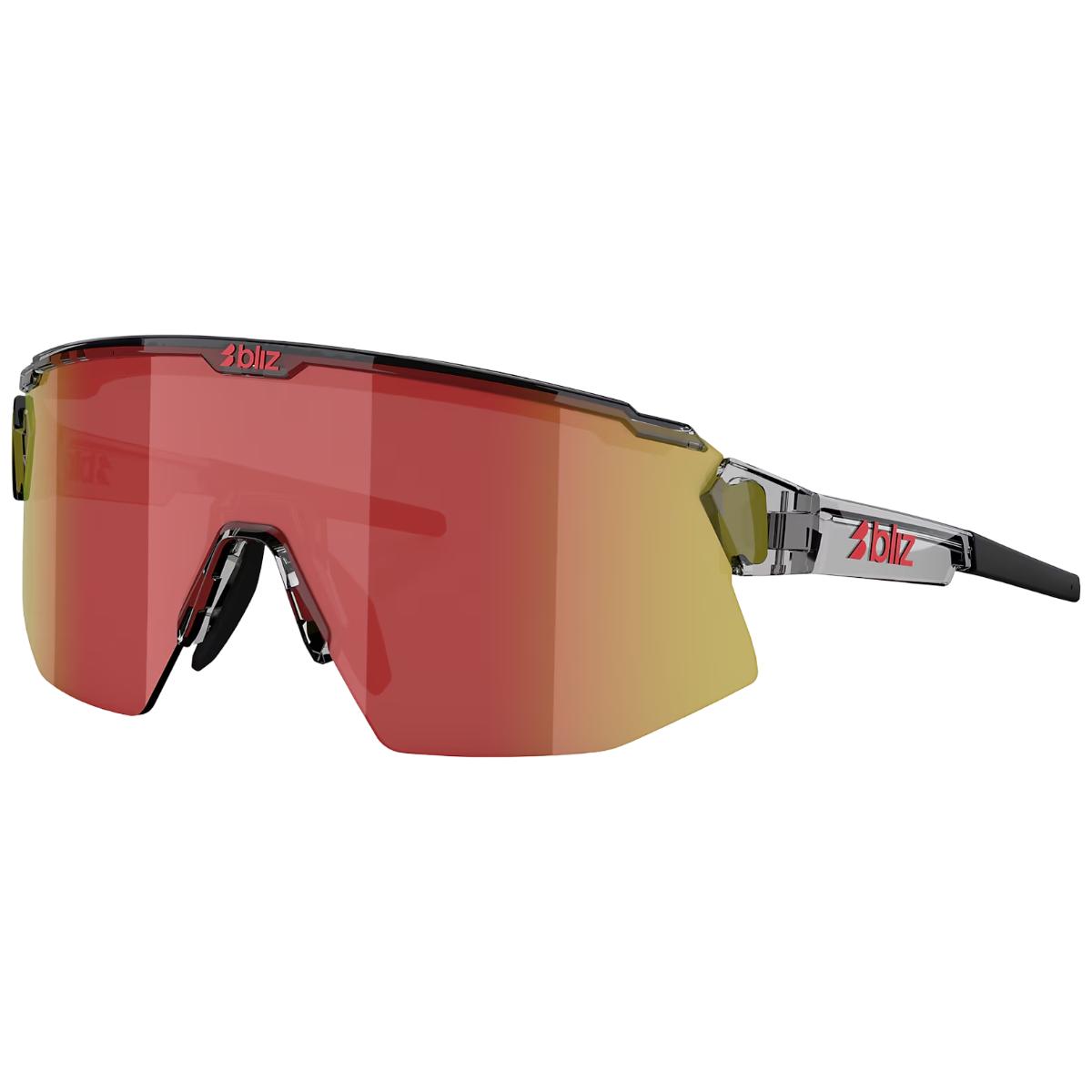 Ochelari de soare Bliz Breeze Transparent Dark Grey / Red