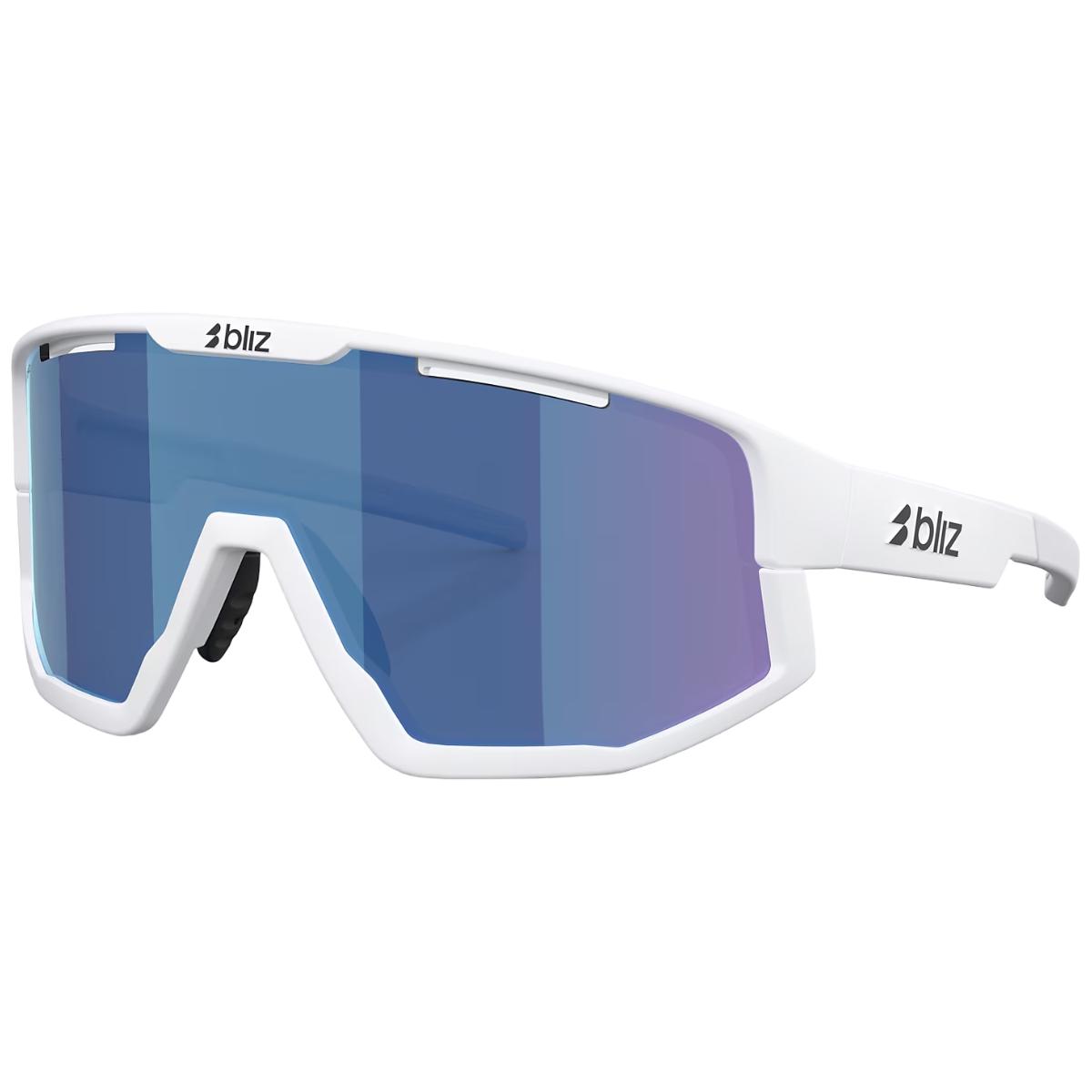 Ochelari de soare Bliz Fusion Matte White / Smoke/Blue Multicolor