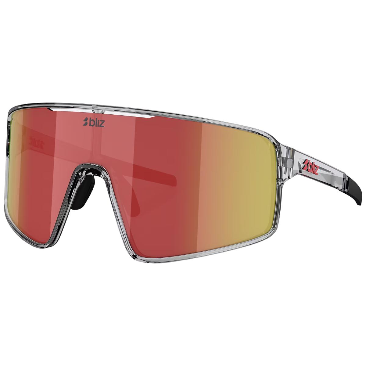 Ochelari de soare Bliz P001 Transparent Dark Grey / Red