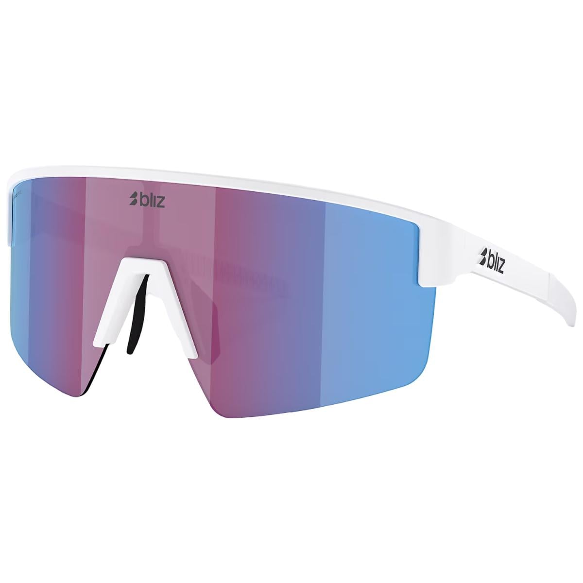 Ochelari de soare Bliz P004 Matte White / Rose/Violet Mirror Blue