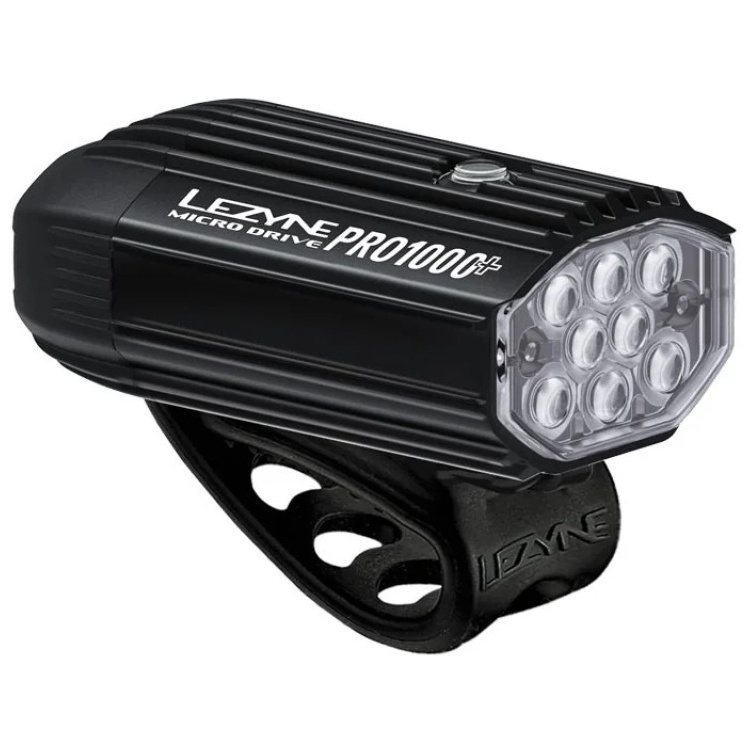 Far Lezyne Micro Drive Pro 1000+ Front 1000 Lumeni Negru Satin