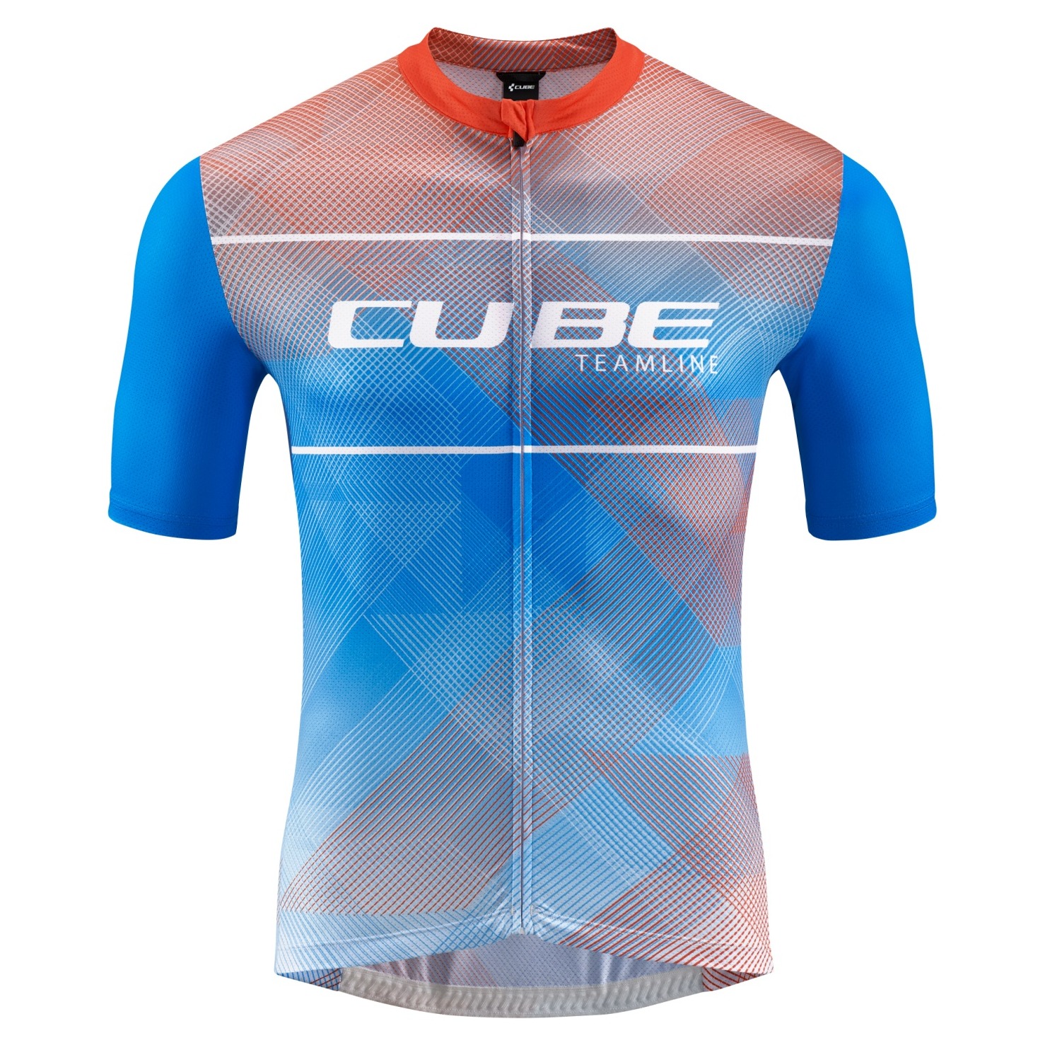 Tricou Cube Teamline Cmpt S/S White/Blue/Red-XS