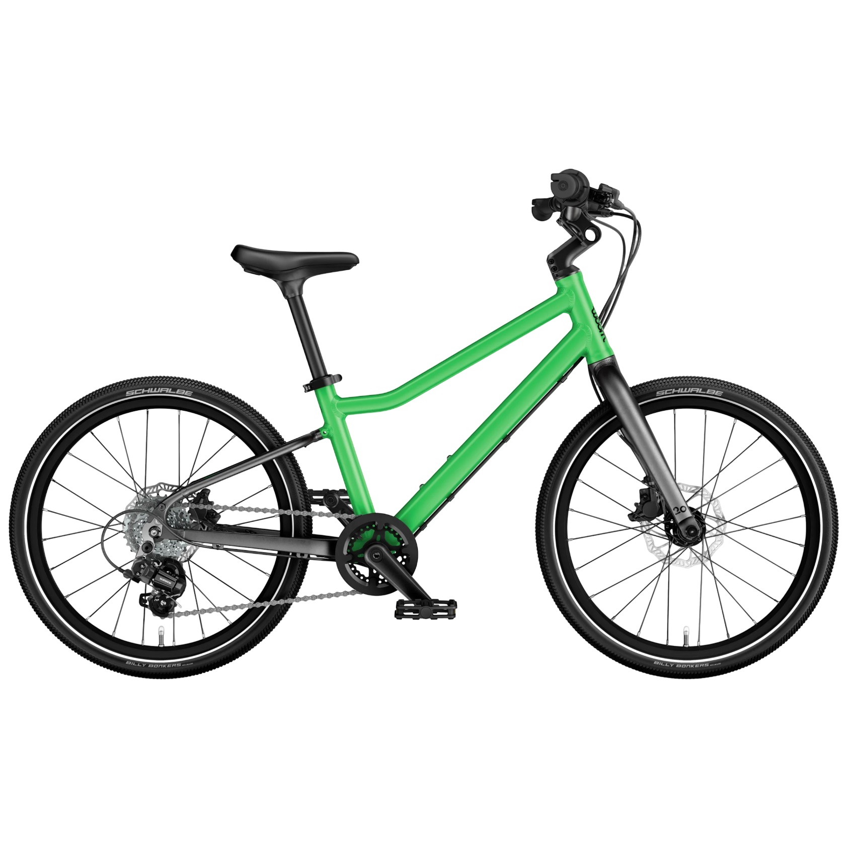 Bicicleta copii Woom Explore 4 20"-Verde