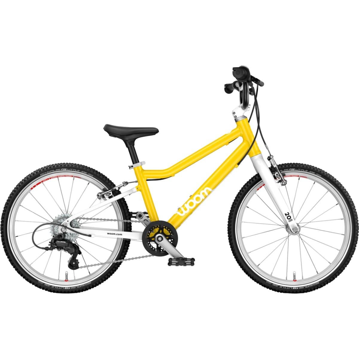 Bicicleta copii Woom GO 4 20"-Galben