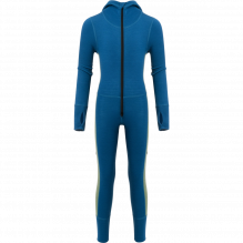Costum body merino copii Aclima WarmWool-Albastru-100