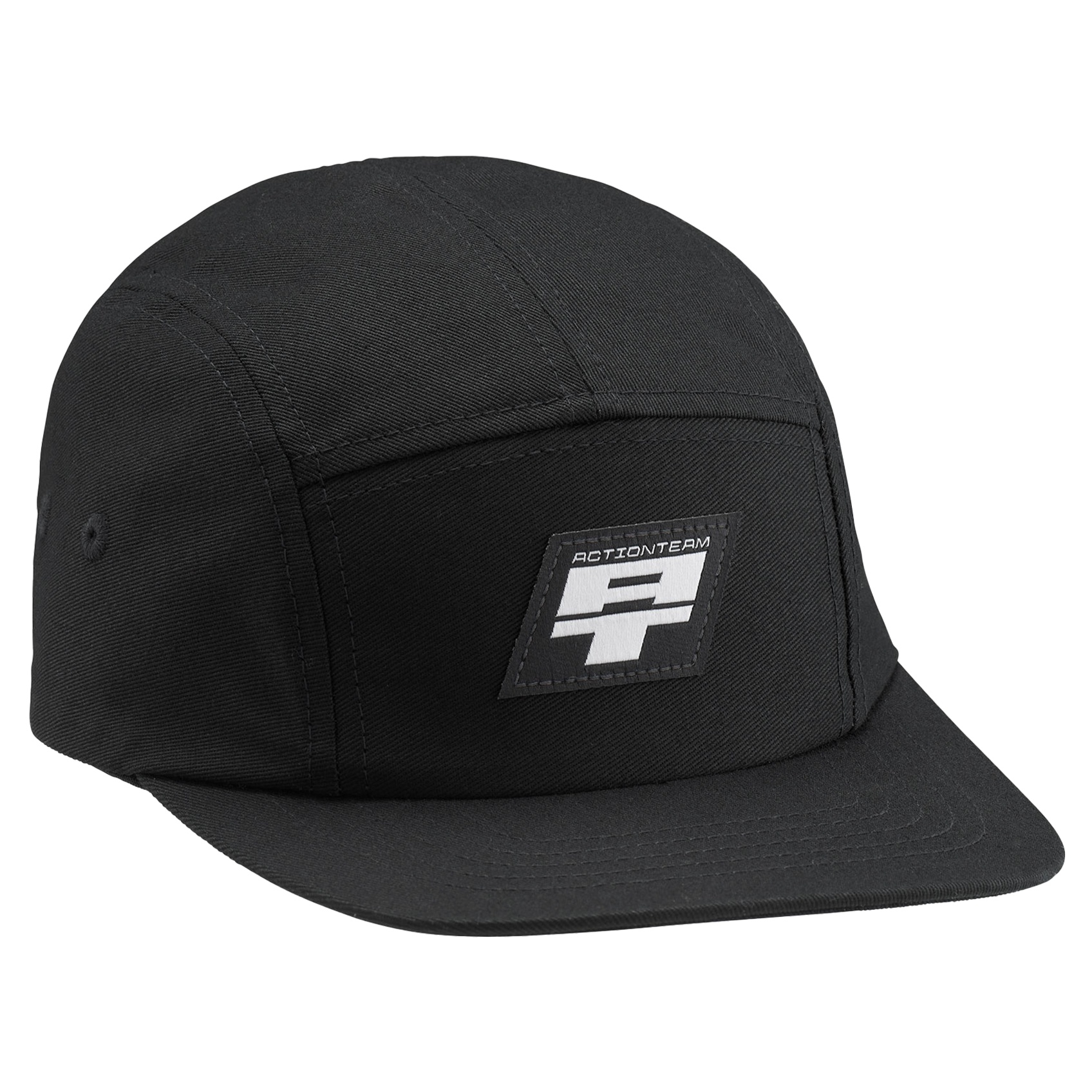 Sapca Cube 5 Panel Rookie X Actionteam Black