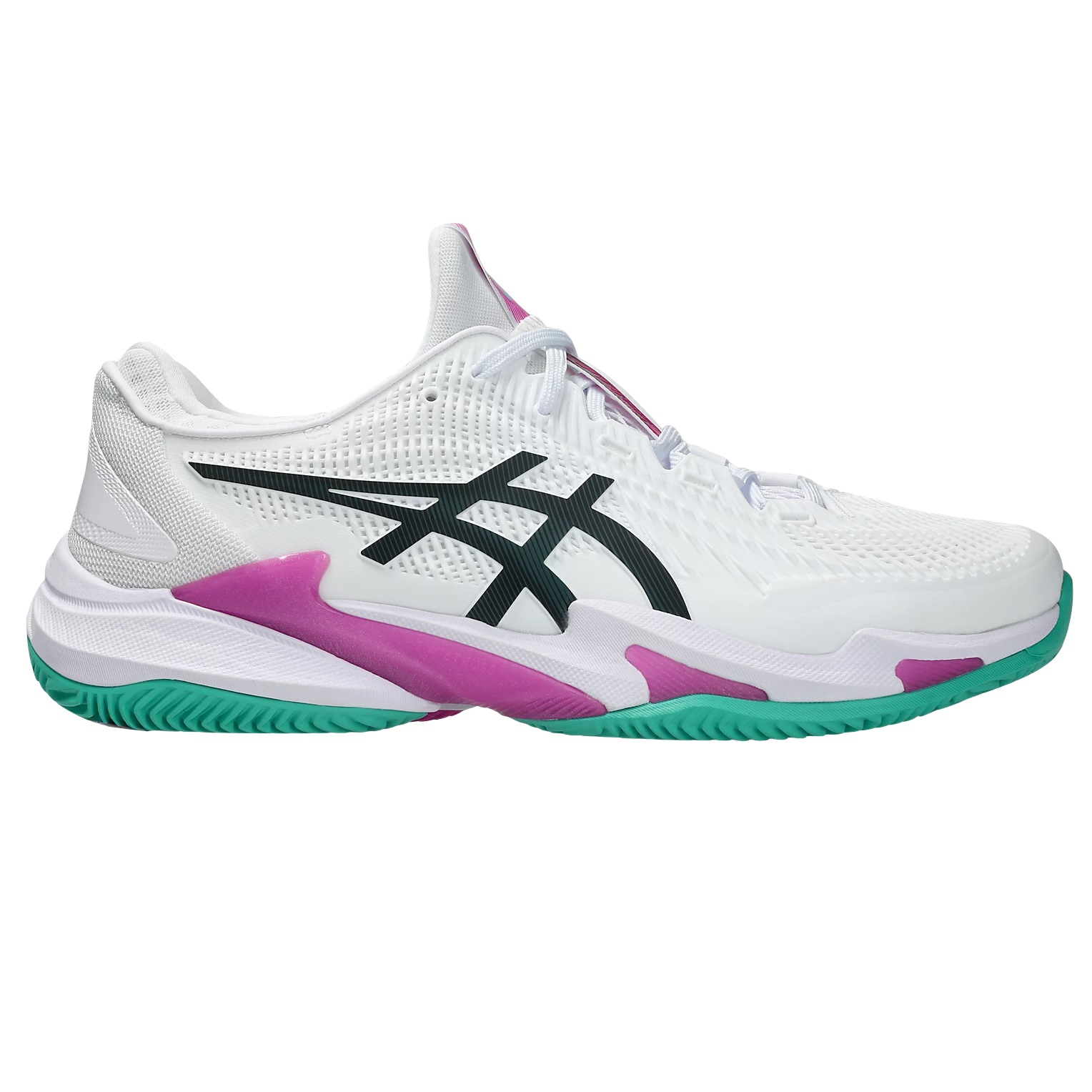 Pantofi tenis barbati Asics Court FF 3 Clay SS 2026-Alb/Verde-44
