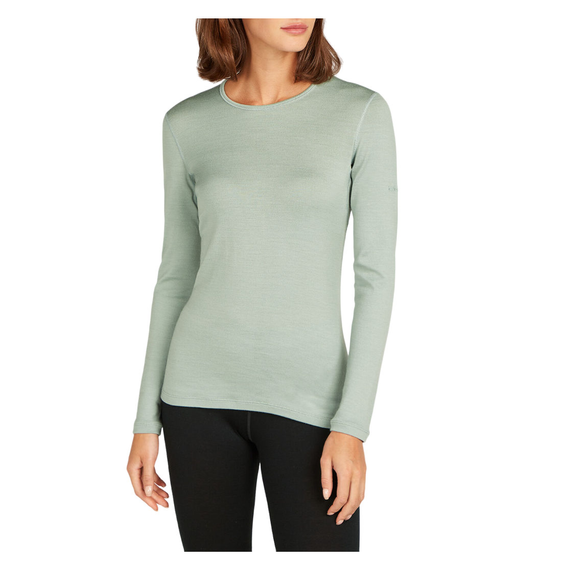 Bluza merino dama Icebreaker 260 Tech Crewe-Verde-L