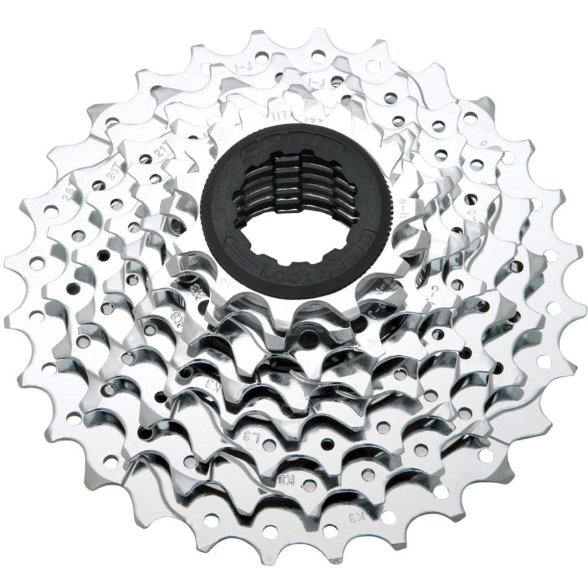 Bloc de pinioane pe caseta Sram PG-850 Powerglide II, 8 pinioane