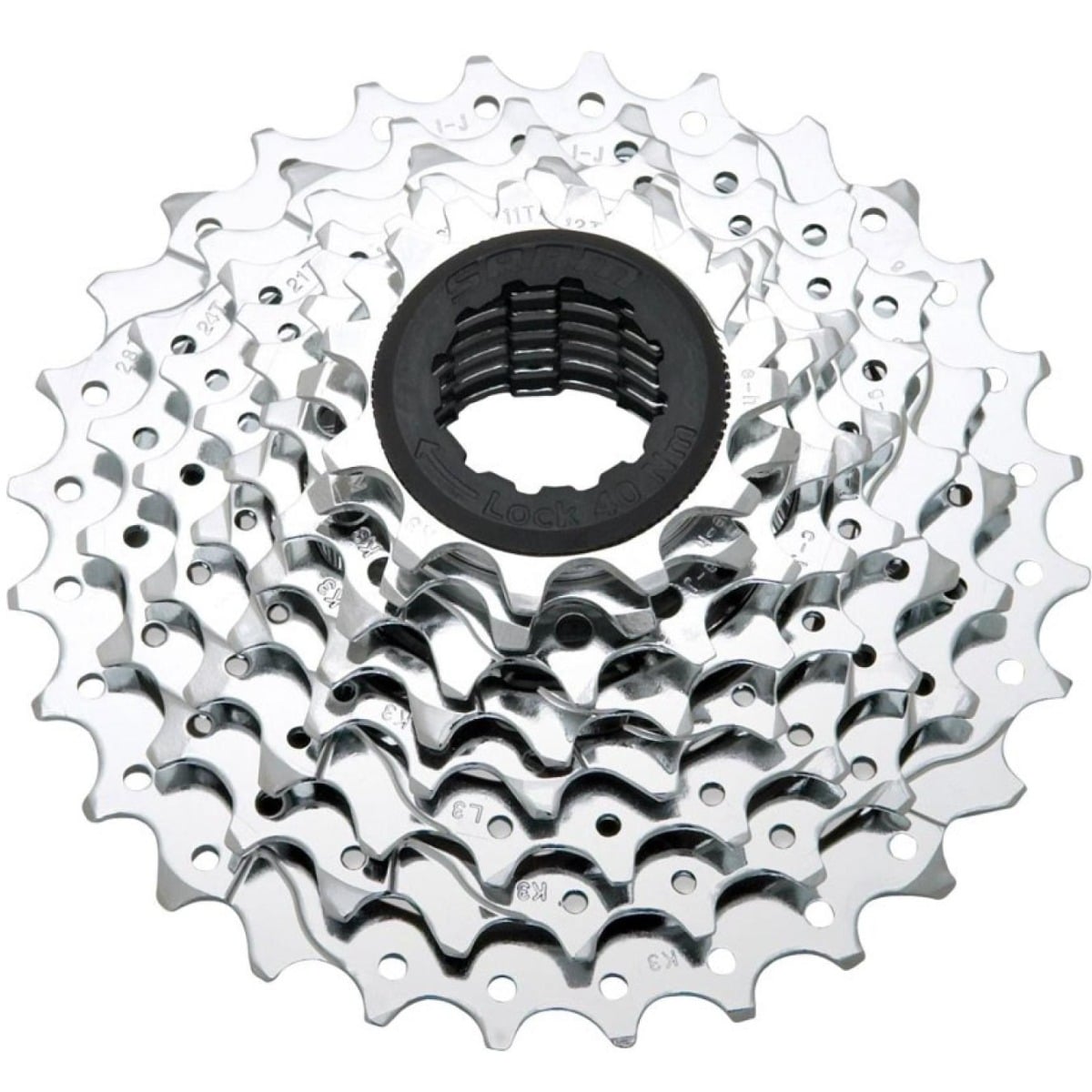 Bloc de pinioane pe caseta Sram PG-850 Powerglide II, 8 pinioane-11-28T