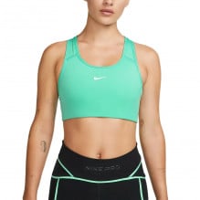 Bustiera alergare dama Nike Swoosh-Verde-XS