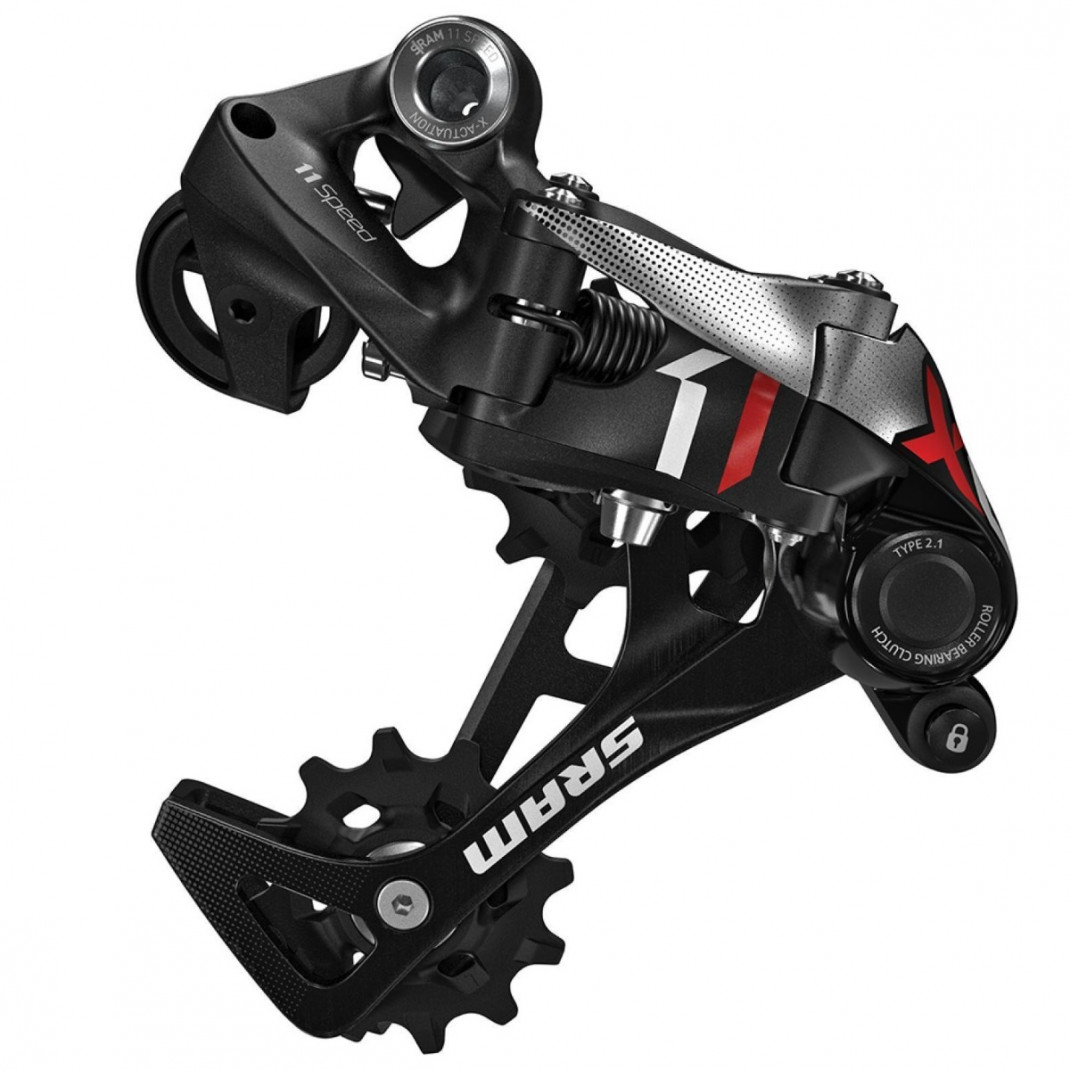 Schimbator spate SRAM X01 Type 2.1, 11 pinioane, black-red