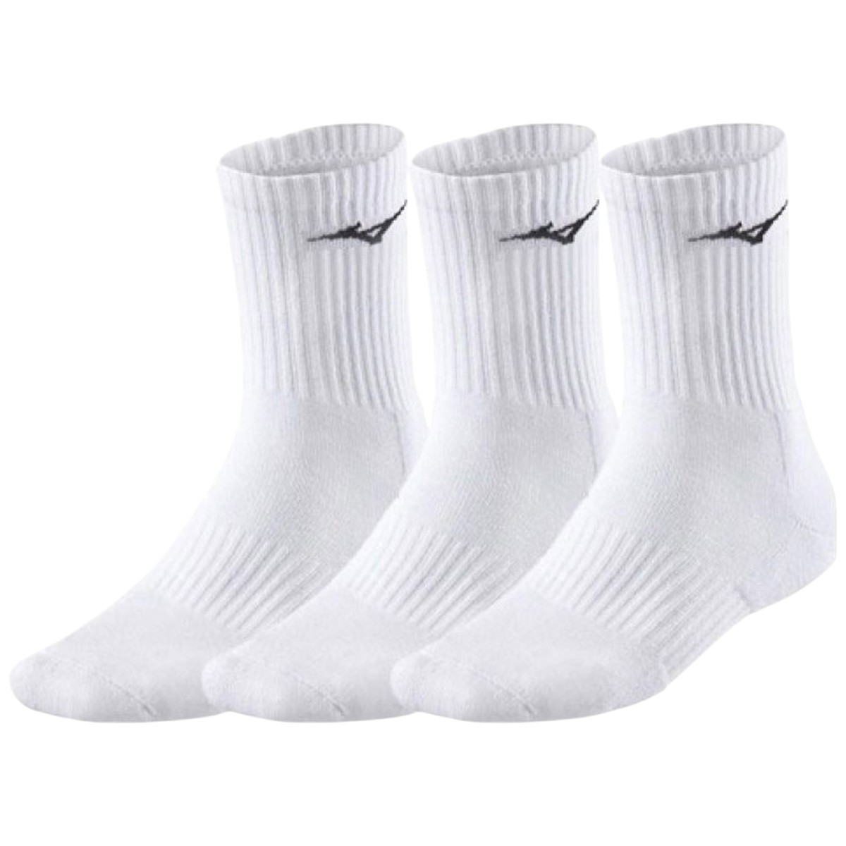 Set 3 perechi sosete alergare Mizuno Training-Alb-S