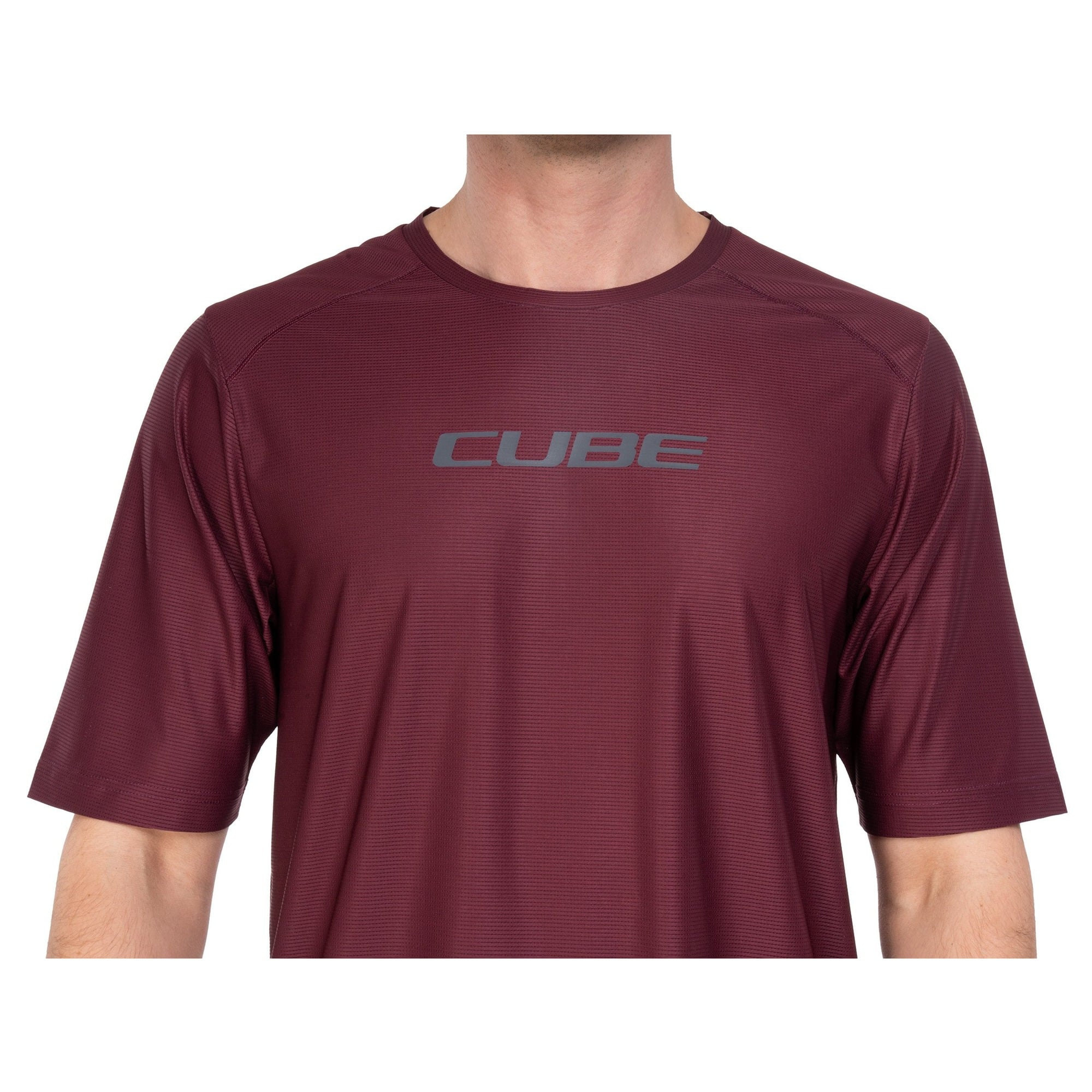 Tricou Cube Functional Shirt S/S Bordeaux-XS