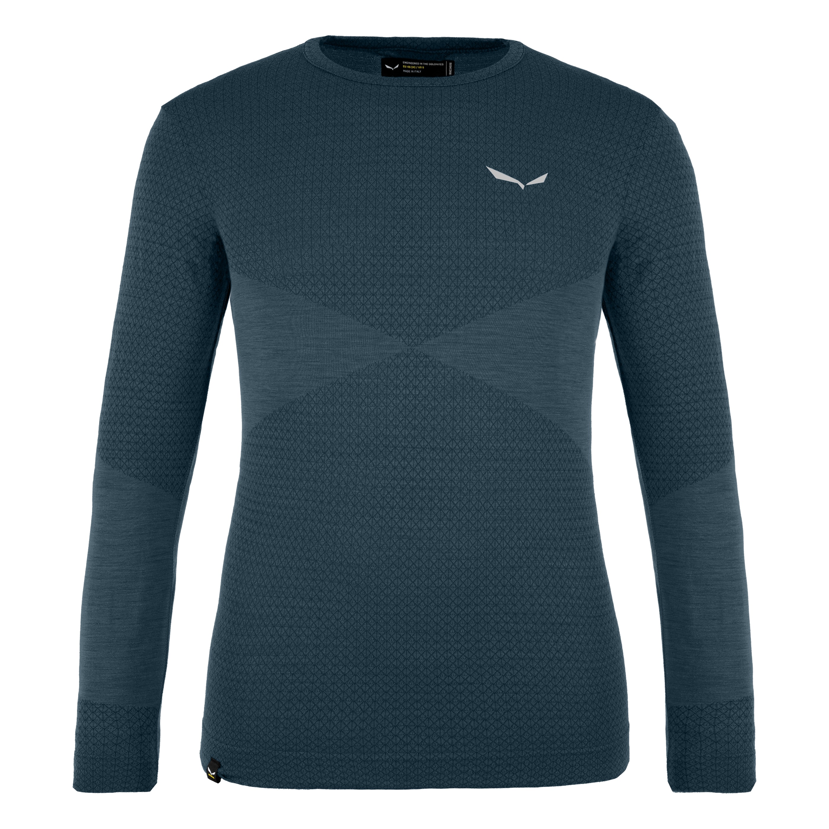 Bluza de corp copii Salewa Zebru Medium Warm Alpine Merino Responsive-Bleumarin-128