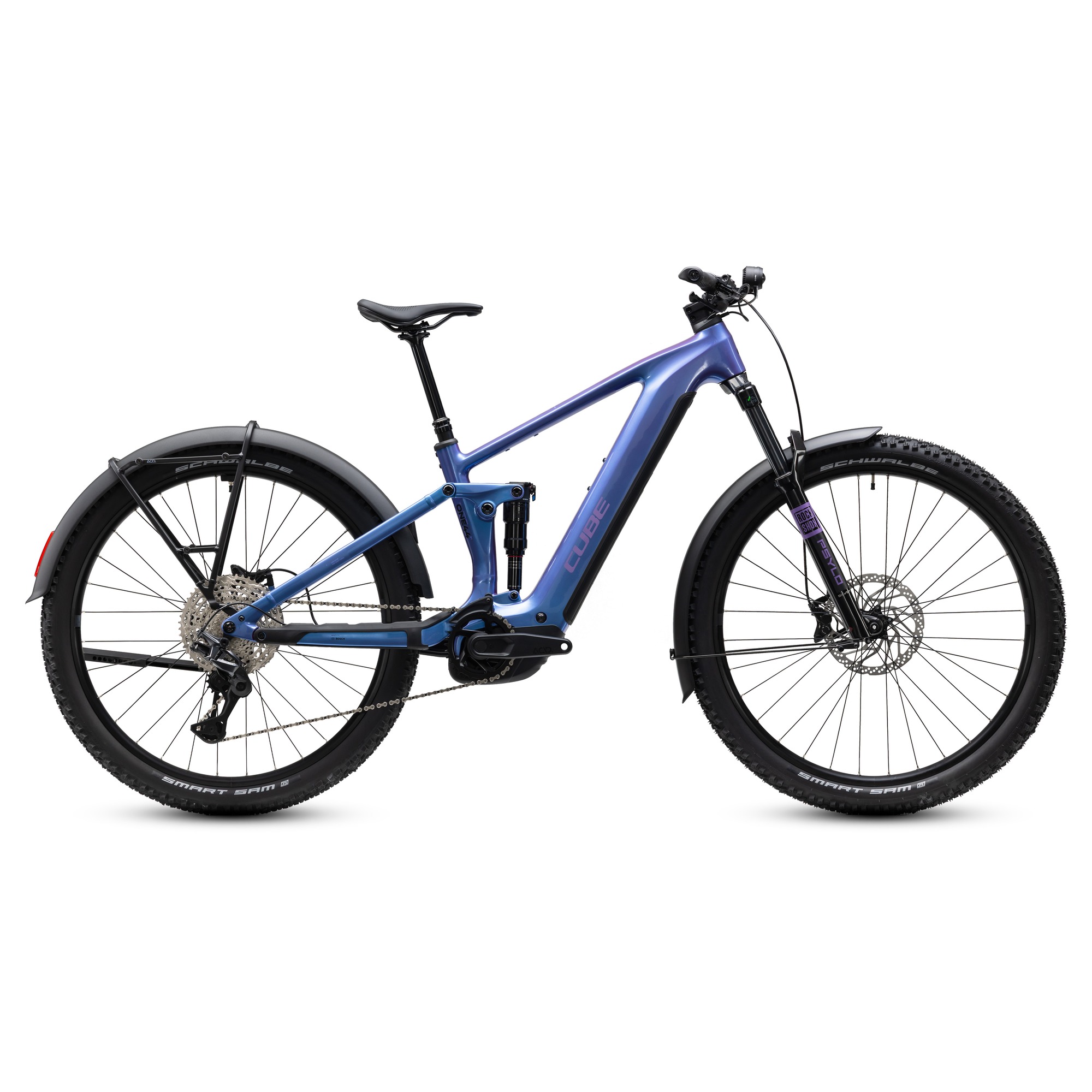 BICICLETA ELECTRICA CUBE STEREO HYBRID ONE44 PRO 800 FE 27.5"-Violet-S