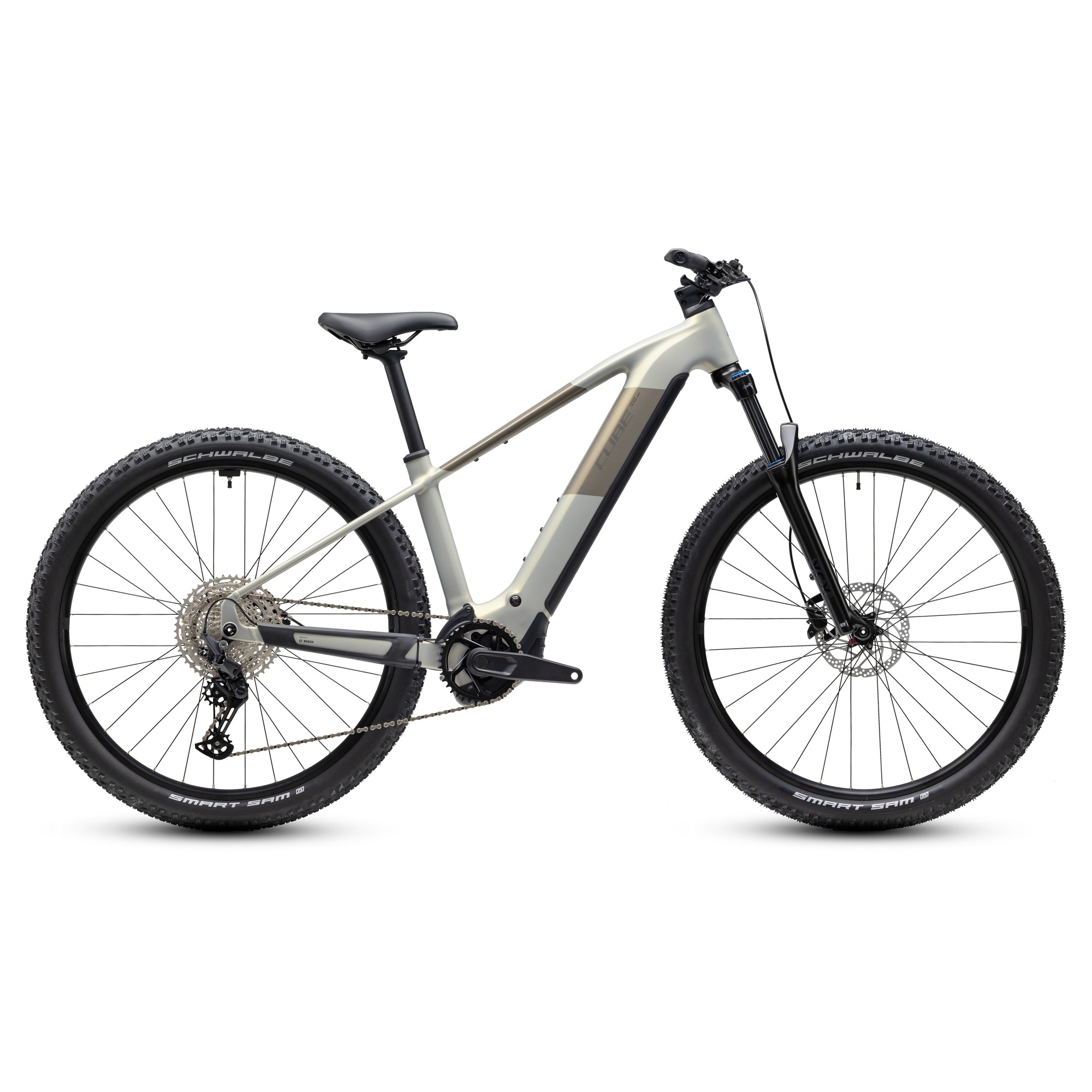 BICICLETA ELECTRICA CUBE REACTION HYBRID ONE 720 27.5"-Argintiu-S