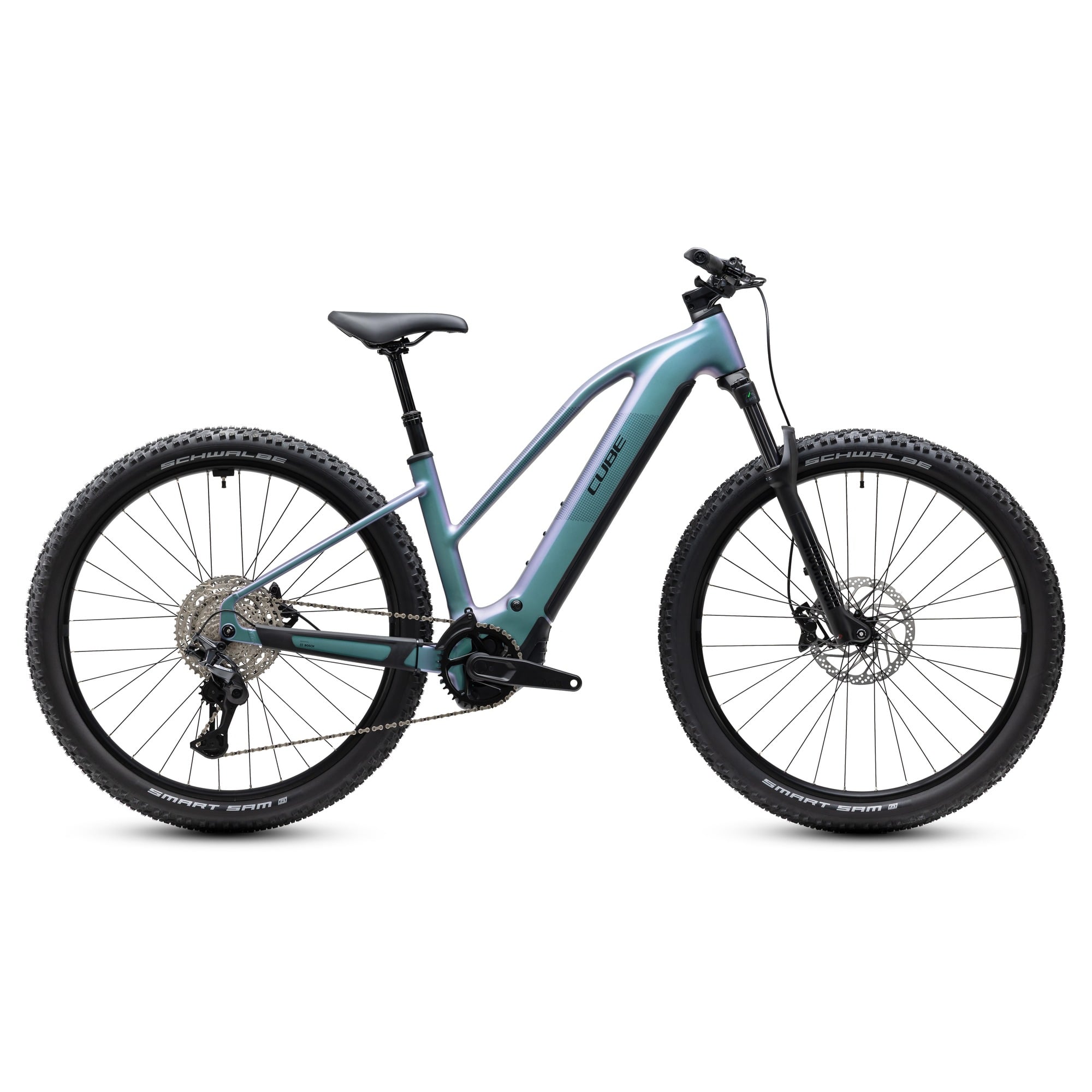 BICICLETA ELECTRICA CUBE REACTION HYBRID PRO 800 TRAPEZE 27.5"-Albastru-S